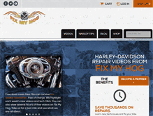 Tablet Screenshot of fixmyhog.com